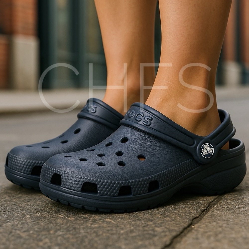CROCS Shoes Kids Classic Clogs Waterproof Comfort Navy Blue Size C4